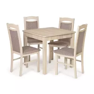 MIKO Rozkládací jídelní set - stůl MARK rozklad + židle KT 4