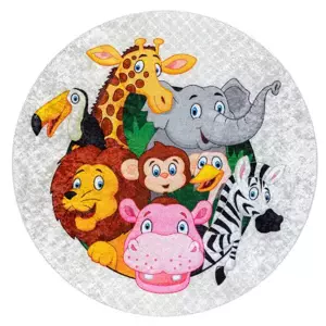 Dywany Łuszczów Dětský kusový koberec Junior Africa 80x80 (průměr) kruh