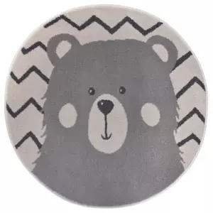 Hanse Home Dětský koberec Adventures 105964 Cream Grey 100x100 (průměr) kruh