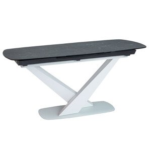 Casarredo Jídelní stůl rozkládací CASSINO II bílý mat/ceramic grafit