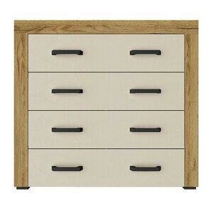 Casarredo Komoda 4S DENVER dub kraft zlatý/vanilka