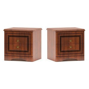 Casarredo Noční stolek 2 ks MILANO třešeň