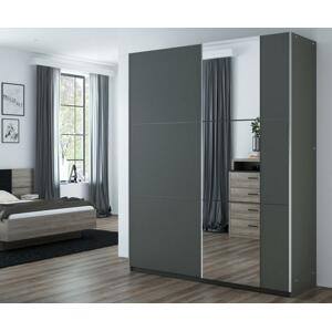 Casarredo Šatní skříň BISMARK 150 grafit/grafit