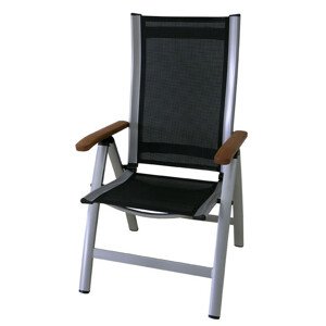 Sun garden Křeslo polohovací ASS COMFORT - černé + stříbrná