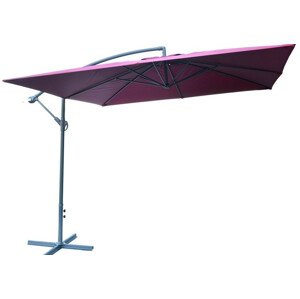 Rojaplast Slunečník kovový 8080 - 270cm- bordó