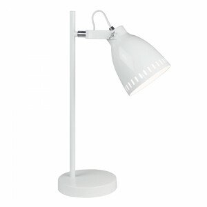 Tempo Kondela Stolní lampa AIDEN TYP 1 - bílá / kov + kupón KONDELA10 na okamžitou slevu 3% (kupón uplatníte v košíku)