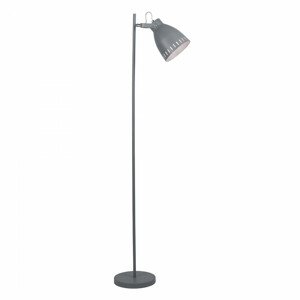 Tempo Kondela Stojací lampa AIDEN TYP 2 - šedá / kov + kupón KONDELA10 na okamžitou slevu 3% (kupón uplatníte v košíku)