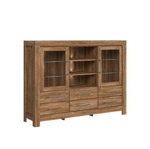 BRW Gent komoda KOM2W6S/13/17, dub stirling