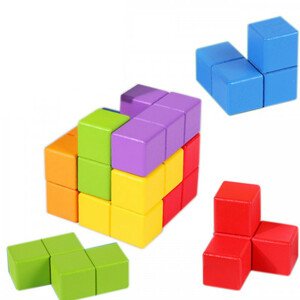 bHome Dřevěné kostky tetris MHBH1184