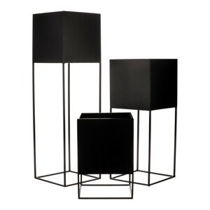 Autronic Set 3 kovových stojanů na květiny FA5003