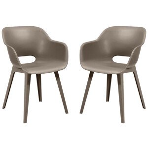 Keter Set 2 kusů křesla AKOLA - cappuccino