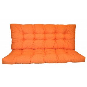 Axin Trading Polstr na zahradní houpačku 120 cm - oranžový melír