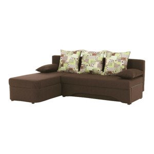 Tempo Kondela Sedací souprava POLARIS NEW - ALTARA HNEDA/VZOR + kupón KONDELA10 na okamžitou slevu 3% (kupón uplatníte v košíku)