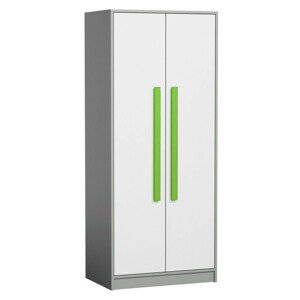 Casarredo Šatní skříň GYT 1 antracit/bílá/zelená