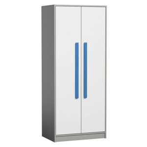Casarredo Šatní skříň GYT 1 antracit/bílá/modrá