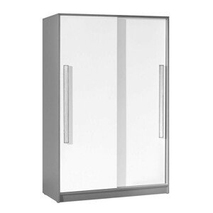 Casarredo Šatní skříň s posuv. dveřmi GYT 13 antracit/bílá/šedá