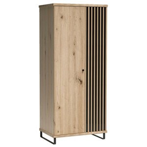 Casarredo Šatní skříň na nohách 2D BARBUS dub artisan/černá