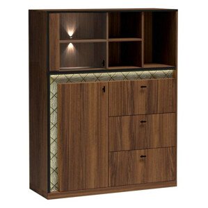 Casarredo Vitrína 1D3S SOLANA S-3 ořech