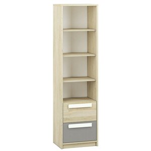 Casarredo Regál úzký REPENS buk fjord/bílá/šedá