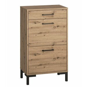 Casarredo Botník s výklopnými dvířky WILLOW dub artisan