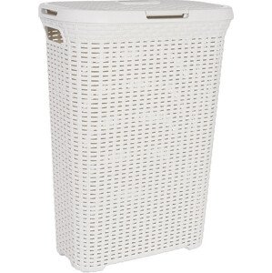 Curver Koš na prádlo STYLE RATTAN 40L - krémový