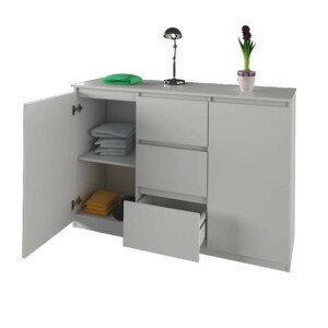 Tempo Kondela Komoda LOGAN GT 03 - bílá + kupón KONDELA10 na okamžitou slevu 3% (kupón uplatníte v košíku)