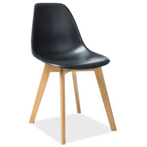 Casarredo Jídelní židle MORIS černá/buk