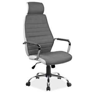 Casarredo Kancelářská židle Q-035 šedá/bílá