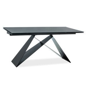 Casarredo Jídelní stůl rozkládací WESTIN černá/černý mat