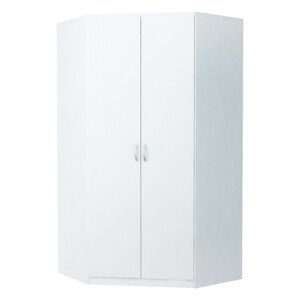 Casarredo Rohová šatní skříň ALEX bílá