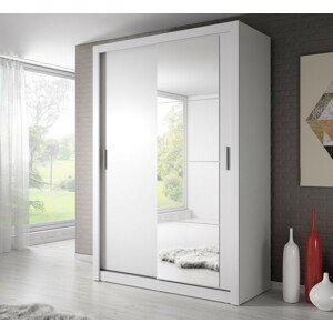 Casarredo Šatní skříň 04 ARTI 150 bílá zrcadlo