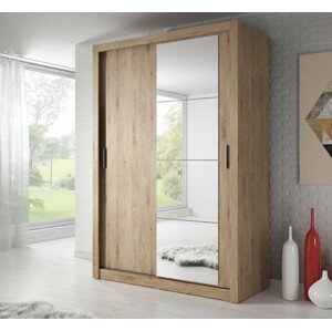 Casarredo Šatní skříň 04 ARTI 150 dub shetland zrcadlo