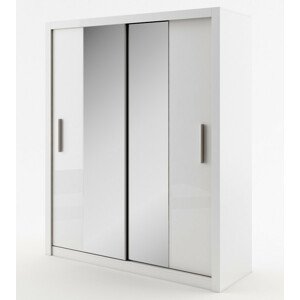 Casarredo Šatní skříň IDEA 03 bílá zrcadlo 180 cm