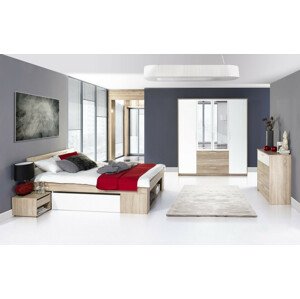 Casarredo Ložnice MILO ( postel 160, komoda 4S, skříň )