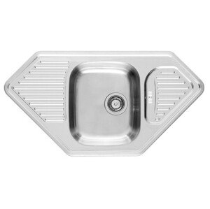 Casarredo Nerezový dřez MEDUSA CORNER 1B2D vestavný