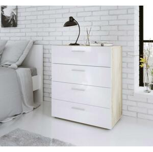 Falco Komoda Pedro 501 oak/bílý lesk