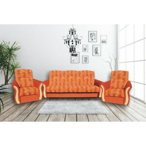 Falco Sedací souprava Ibiza 3F+1+1 oranžová/buk