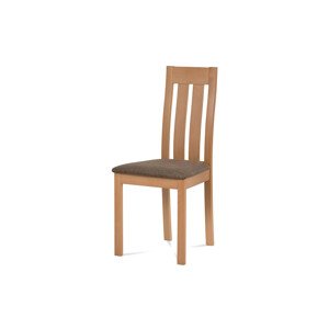 Autronic Jídelní židle BC-2602 WT - Bílá, potah hnědý
