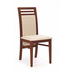 Halmar Jídelní židle Sylwek 4 ořech tmavý/TORENT BEIGE