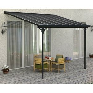 BRUCE F pergola - ŠEDÝ polykarbonát
