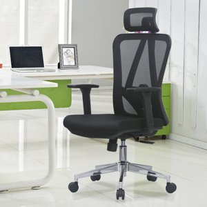 Kancelářská ergonomická židle XPRO — černá, nosnost 150 kg