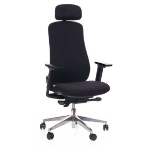 Kancelářská ergonomická židle Sego Terra — látka, více barev, nosnost 120 kg černá