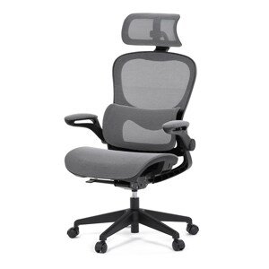 Kancelářská židle ERGONET — síťovina, šedá