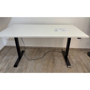Elektricky výškově nastavitelný stůl POWERO – černý, s deskou 160 x 80 x 2,5 cm, výkon 100V–240V (vzorek z prodejny)