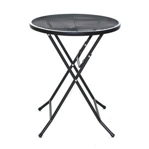 Skládací stůl HOBART — průměr 60 cm, kov