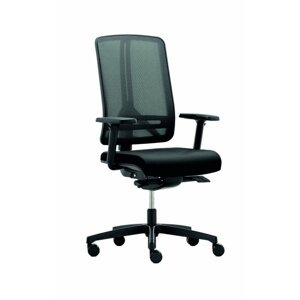 Kancelářská židle na kolečkách RIM FLEXI FX 1104 – s područkami, černá