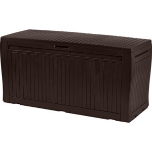 Zahradní úložný box BRAY — 270L, hnědá