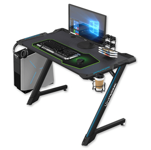 Herní stůl ULTRADESK SPACE V2 – 113x61.5x77.5 cm, podsvícený, s XL podložkou pod myš