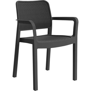 Plastová židle SAMANNA - grafit