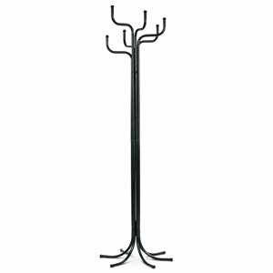 Věšák stojanový RAMKO - 188 cm, kov, černý mat